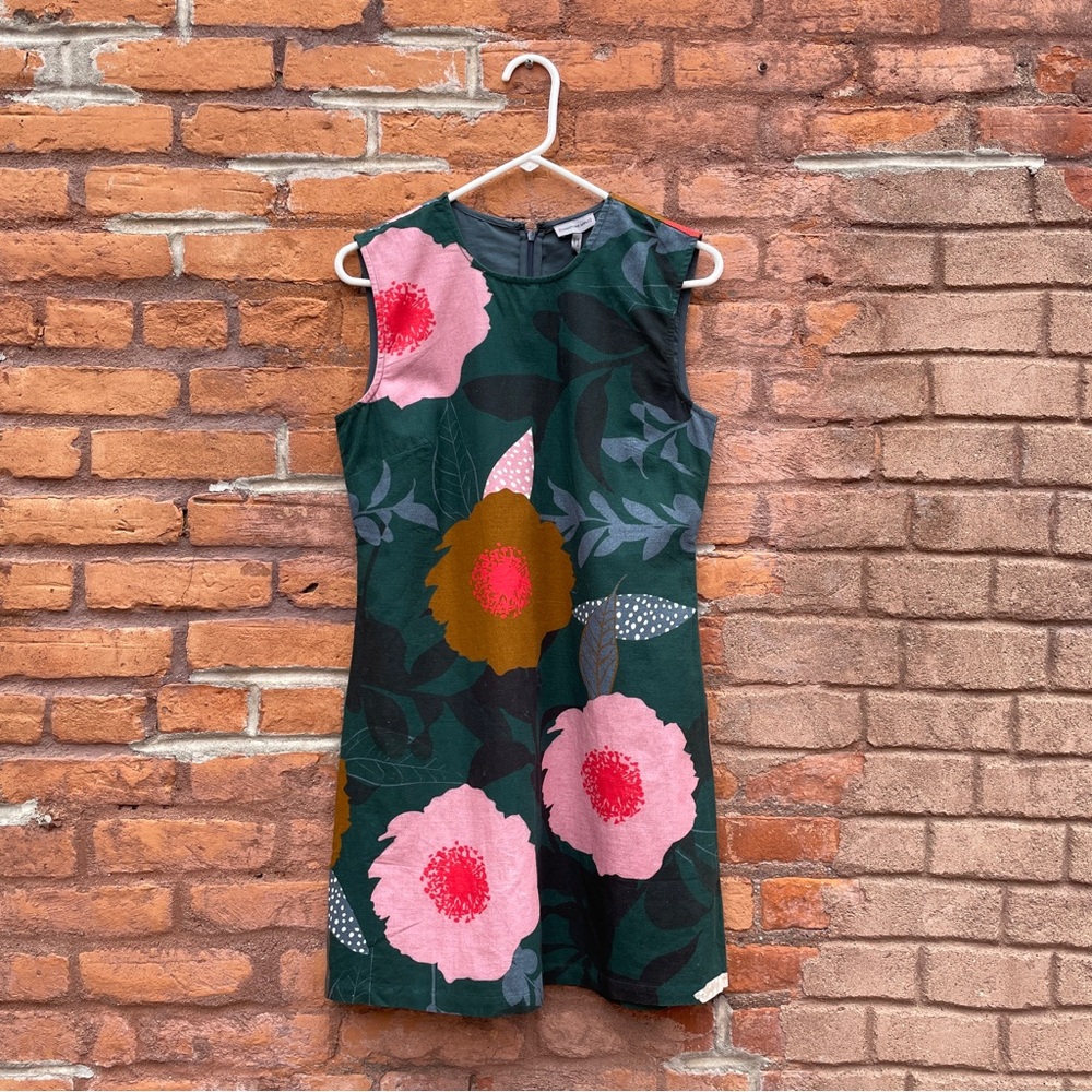 [SOLD on eBay] Anthropologie Conditions Apply Mod Floral Linen Shift Dress